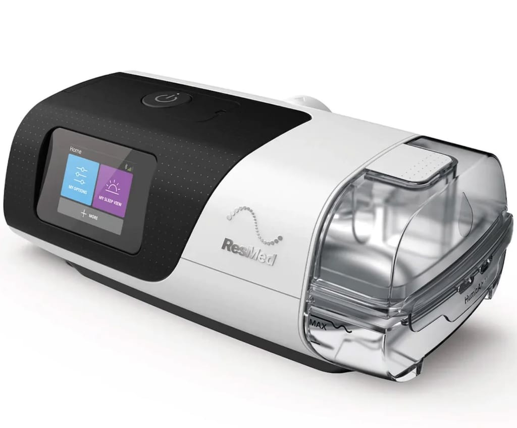 ResMed CPAP machine, front view