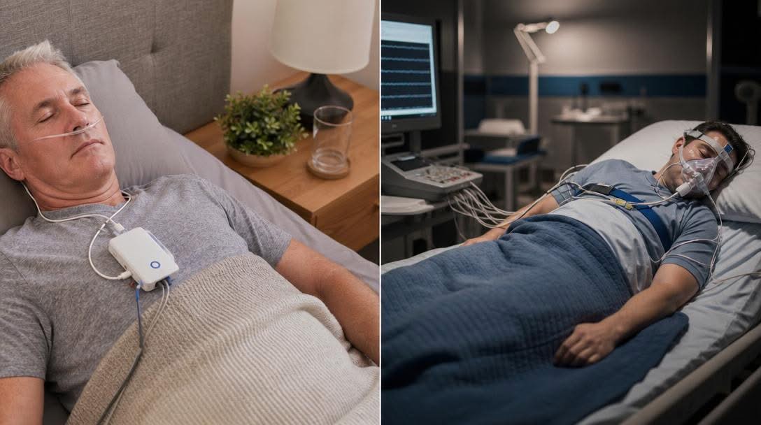 Home Sleep Test vs In-Lab Sleep Study — Which Is Right for You? — East Coast Sleep Clinic - Sussex, Sussex