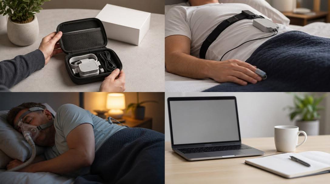 The Home Sleep Testing Process in Sussex — From Pickup to Results — East Coast Sleep Clinic - Sussex, Sussex